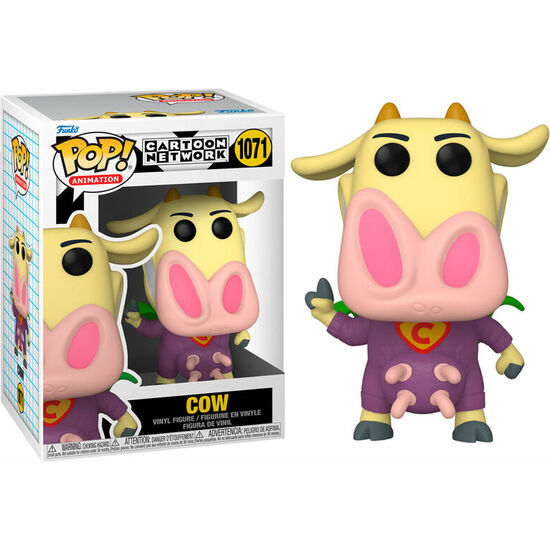 FIGURA POP CARTOON NETWORK COW AND CHICKEN - SUPERHERO COW image 0