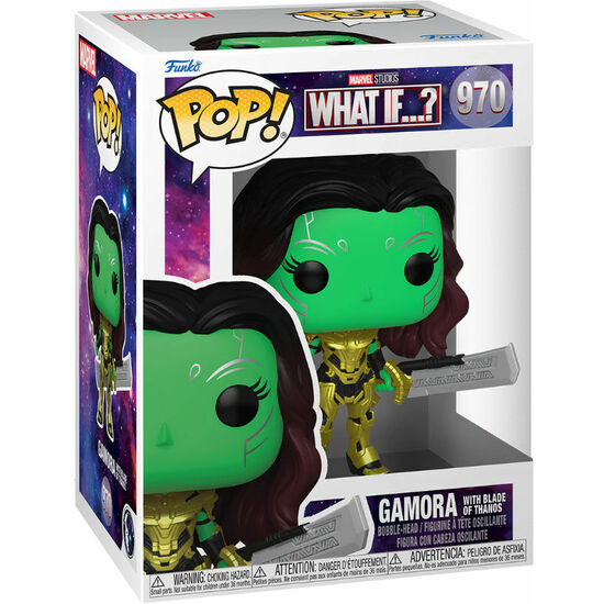 FIGURA POP MARVEL WHAT IF GAMORA WITH BLADE OF THANOS image 0
