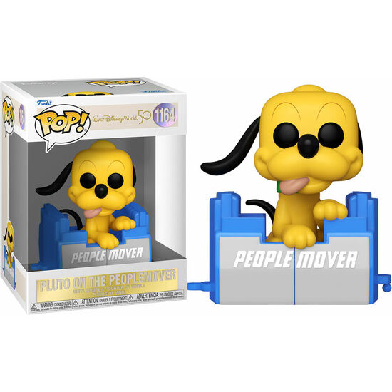 FIGURA POP DISNEY WORLD 50TH ANNIVERSARY PLUTO PEOPLE MOVER image 1