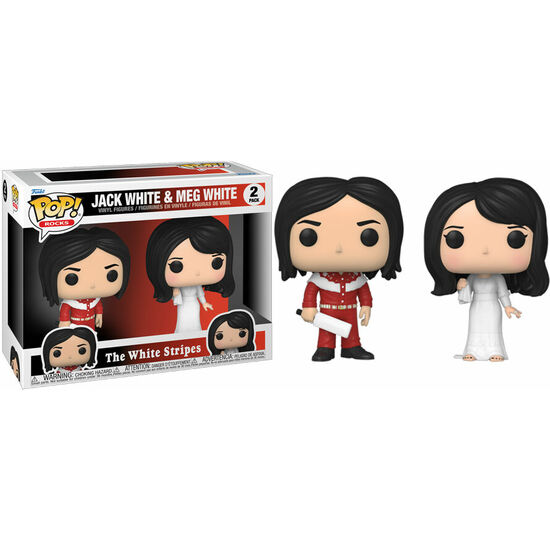 SET 2 FIGURAS POP THE WHITE STRIPES JACK WHITE AND MEG WHITE image 0