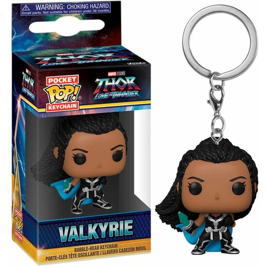 LLAVERO POCKET POP MARVEL HOR LOVE AND THUNDER VALKYRIE image 0