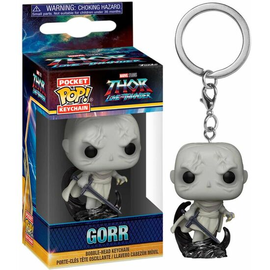 LLAVERO POCKET POP MARVEL HOR LOVE AND THUNDER GORR image 0