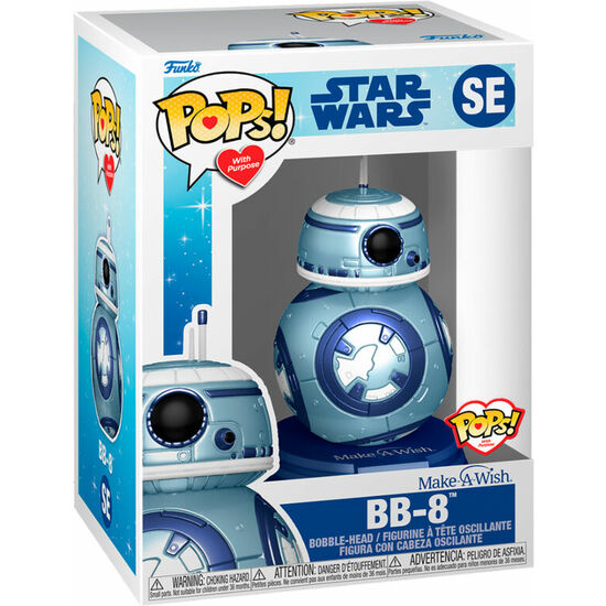 FIGURA POP STAR WARS MAKE A WISH BB-8 METALLIC image 1