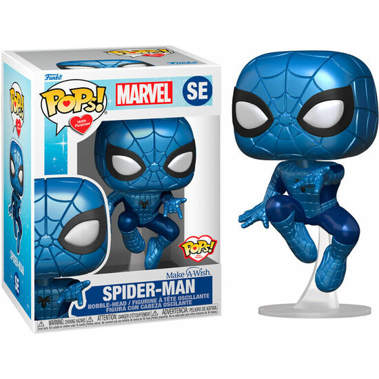 FIGURA POP MARVEL MAKE A WISH SPIDERMAN METALLIC image 0