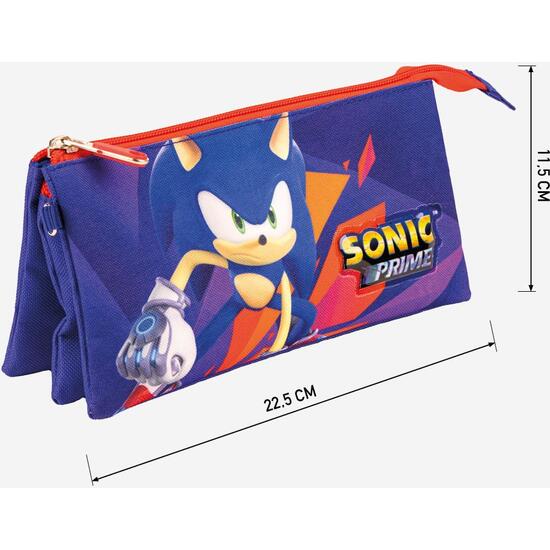 ESTUCHE PORTATODO 3 COMPARTIMENTOS SONIC PRIME PURPLE image 3