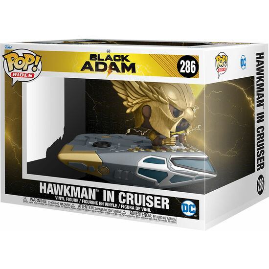 FIGURA POP DC COMICS BLACK ADAM HAWKMAN IN CRUISER image 0