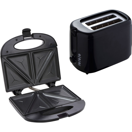 SET DE SANDWICHERA ELECTRICA Y TOSTADORA SWISS HOME image 0