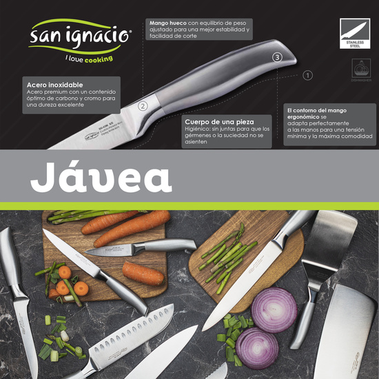 JAMONERO BERGNER 62X19,5X3,3 CM DE LA COLECCIÓN MASTERPRO CON CUCHILLO JAMONERO DE 16 CM EN ACERO INOXIDABLE image 3