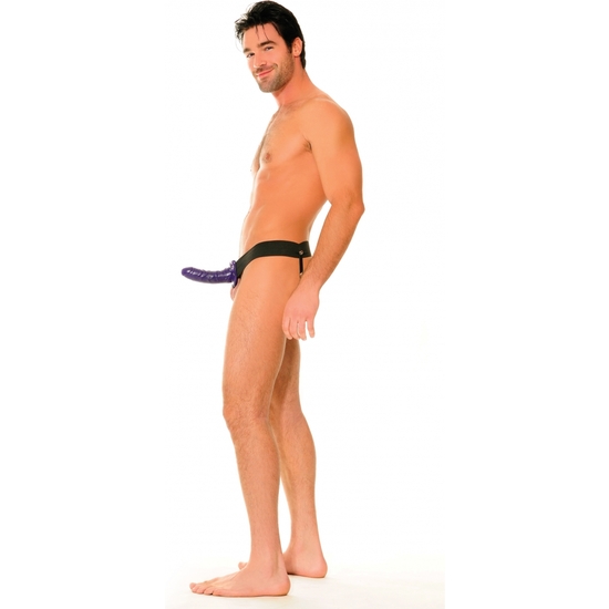 FETISH FANTASY HOLLOW STRAP-ON FOR HER OR HIM PURPLE image 1