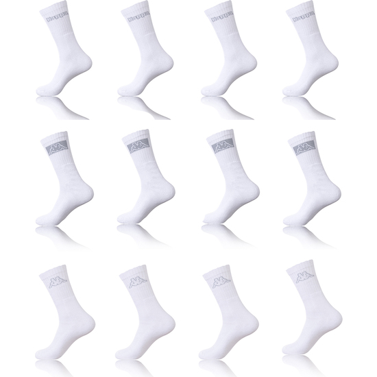 SET 12 PARES CALCETINES KAPPA DEPORTIVOS TENNIS COLOR BLANCO PARA HOMBRE image 0