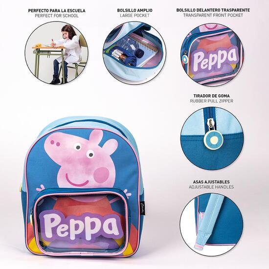 MOCHILA INFANTIL PEPPA PIG BLUE image 4