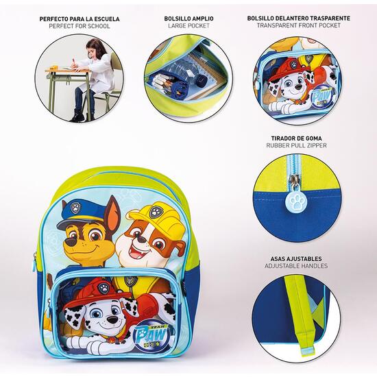 MOCHILA INFANTIL PAW PATROL BLUE image 4