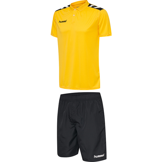 SET HUMMEL® AMARILLO Y NEGRO 100% POLIÉSTER UNISEX image 0