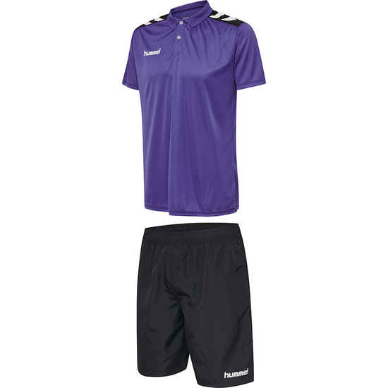 SET HUMMEL® MORADO Y NEGRO 100% POLIÉSTER UNISEX image 0