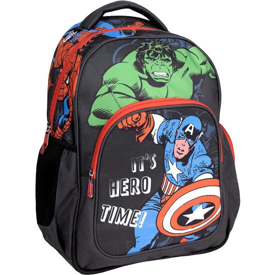 MOCHILA ESCOLAR MEDIANA 42 CM AVENGERS BLACK image 0