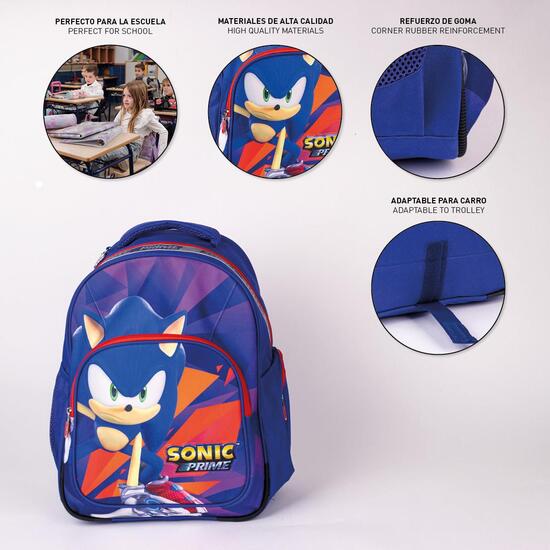 MOCHILA ESCOLAR MEDIANA 42 CM SONIC PRIME PURPLE image 3