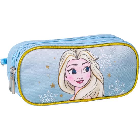 ESTUCHE PORTATODO 2 COMPARTIMENTOS FROZEN BLUE image 0