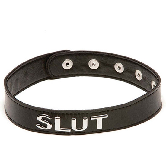 X-PLAY "SLUT" COLLAR - BLACK image 0