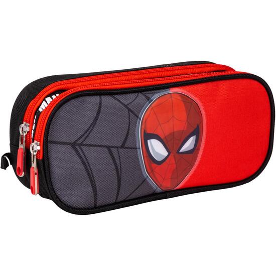 ESTUCHE PORTATODO 2 COMPARTIMENTOS SPIDERMAN BLACK image 0