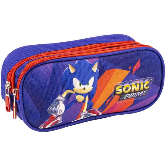 ESTUCHE PORTATODO 2 COMPARTIMENTOS SONIC PRIME PURPLE image 0