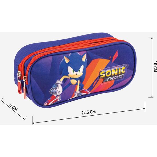 ESTUCHE PORTATODO 2 COMPARTIMENTOS SONIC PRIME PURPLE image 3