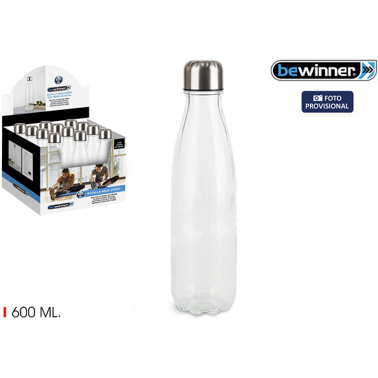 BOTELLA VIDRIO 600ML TAPON METAL  image 0