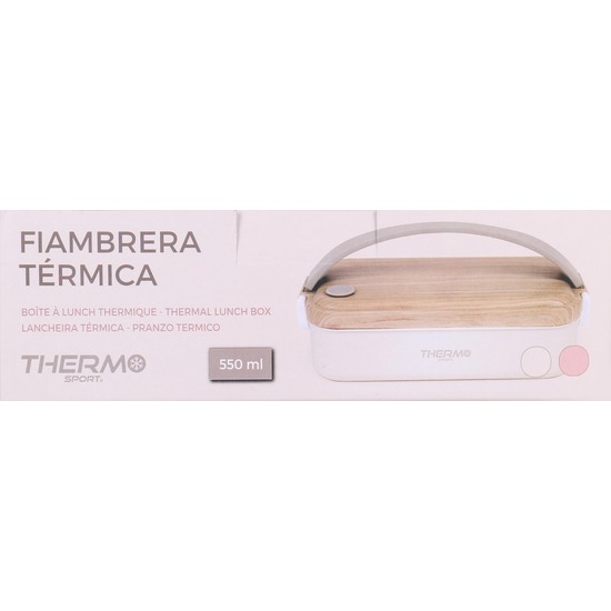 FIAMBRERA TERMICA RECTANGULAR SS 550ML  image 1