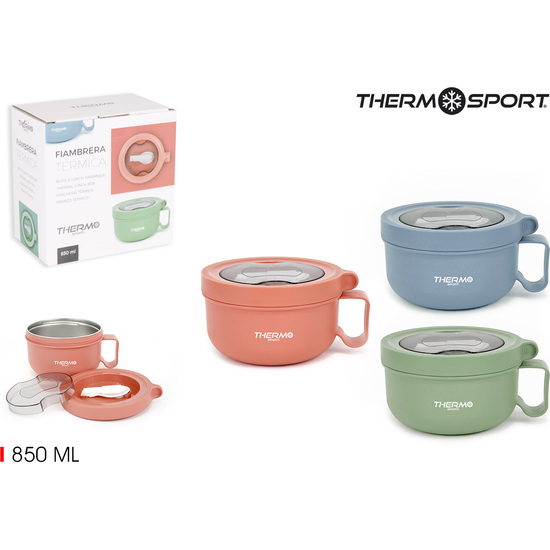 FIAMBRERA TERMICA SS 850ML THERMOSPORT image 0