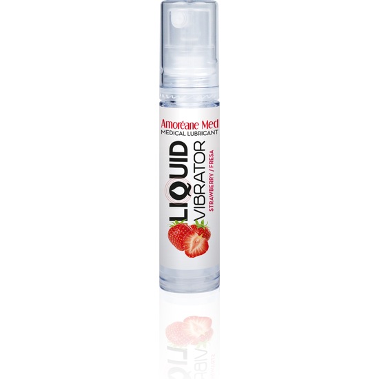 AMOREANE LIQUID VIBRATOR STRAWBERRY 10ML image 0