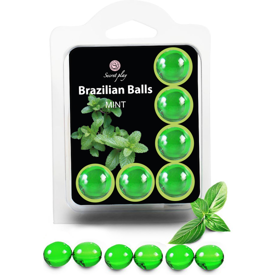 SECRET PLAY SET 6 BRAZILIAN BALLS AROMA MENTA image 0