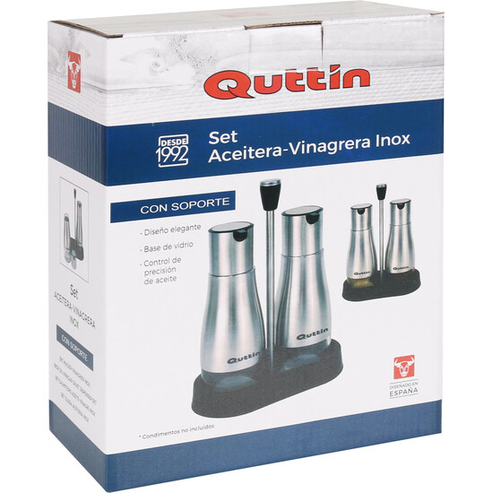 SET2 ACEITERAS INOX CON SOPORTE QUTTIN image 5