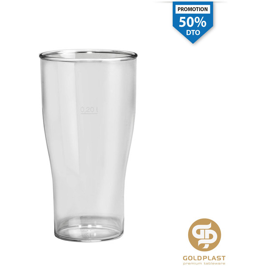 VASO CERVEZA 200 CC - TRANSPARENTE  image 0