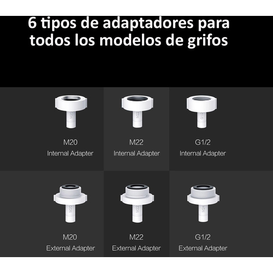 GRIFO AUTOMATICO POR DETECCION INFRARROJA XIAOMI XIAODA CON 6 MODELOS DE ADAPTADORES image 6