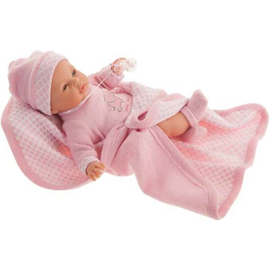 MUÑECA BIMBA TOQUILLA ROSA 37 CM. image 1