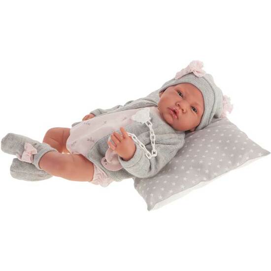 MUÑECA RECIEN NACIDA GRIS 40 CM. image 1