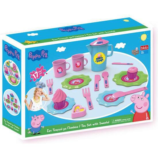 SET DE TE PEPPA PIG 17 PZAS. image 0