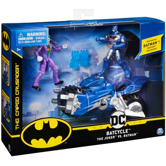 BATCYCLE C/FIGURAS BATMAN VS JOKER image 0