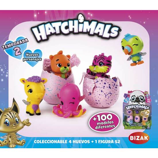 PACK 4 HATCHIMALS + SORPRESA image 0