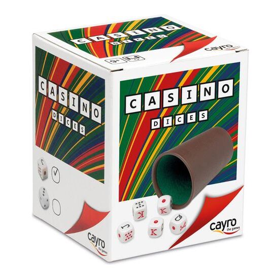 CUBILETE FORRADO Y 5 DADOS POKER image 0