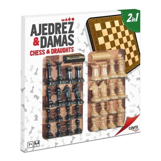 TABLERO AJEDREZ & DAMAS 2 EN 1 image 2