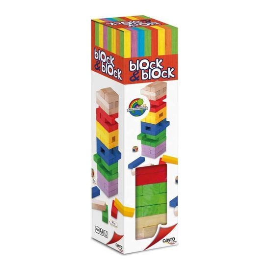 JUEGO MADERA BLOCK & BLOCK COLORES image 0