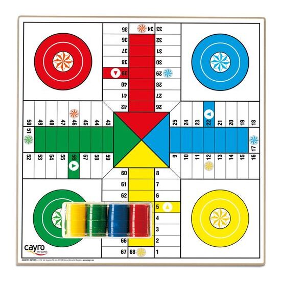 TABLERO PARCHIS-OCA MADERA CON ACCESORIOS image 0