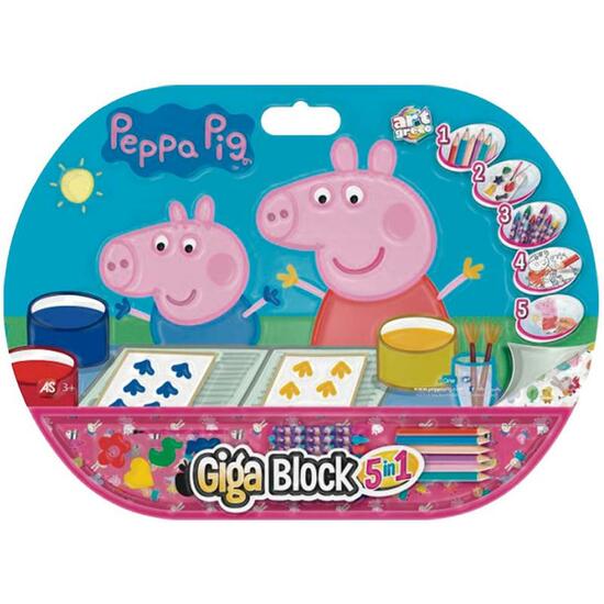 GIGA BLOCK 5 EN 1 PEPPA PIG image 0