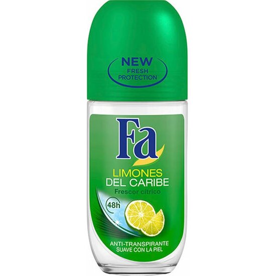 DESODORANTE FA LIMONES DEL CARIBE ROLL-ON 50ML image 0