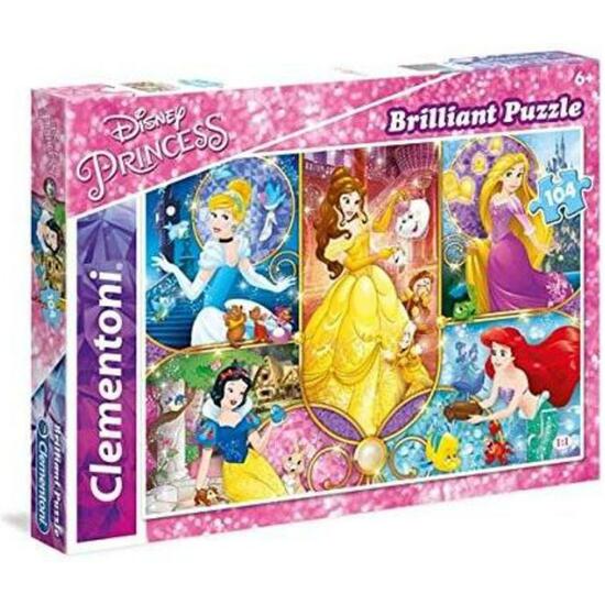 PUZZLE 104 PZAS.PRINCESAS BRILLIANT image 0