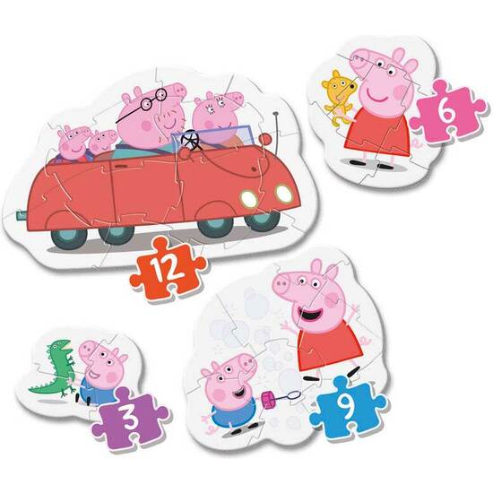 4 PUZZLES PROGRESIVOS PEPPA PIG image 0