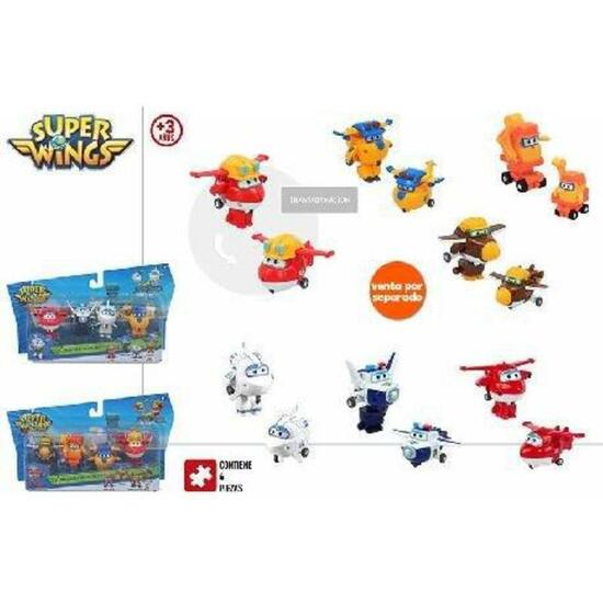 PACK 4 SUPERWINGS TRANSFORM-A-BOTS image 0
