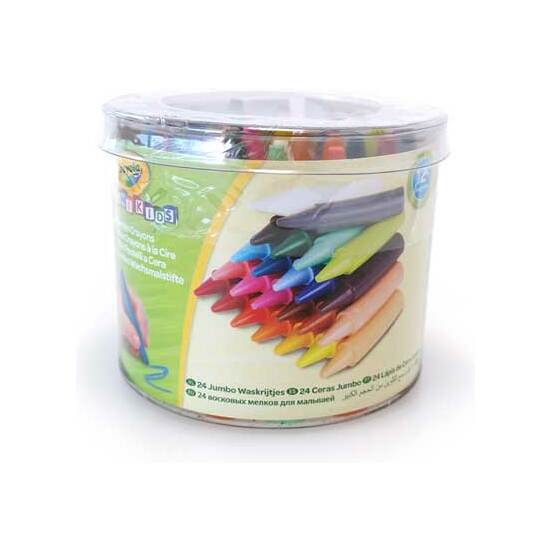 24 CERAS JUMBO LAVABLES MK CRAYOLA image 1