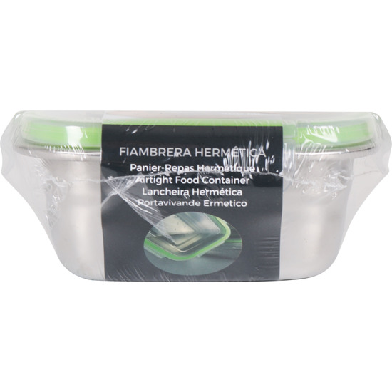 FIAMBRERA HERMETICA CUADRADA 400ML QUTTIN image 1