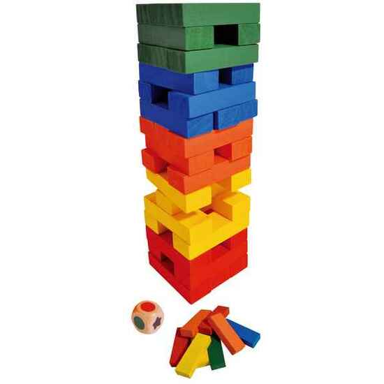 JUEGO TORRE MADERA VIAJE COLORES image 0